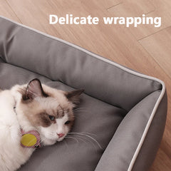 PawNest Waterproof Dog Bed – Soft Orthopedic Pet Sofa with Anti-Slip Base (Machine Washable, All-Season Use)