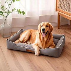 PawNest Waterproof Dog Bed – Soft Orthopedic Pet Sofa with Anti-Slip Base (Machine Washable, All-Season Use)